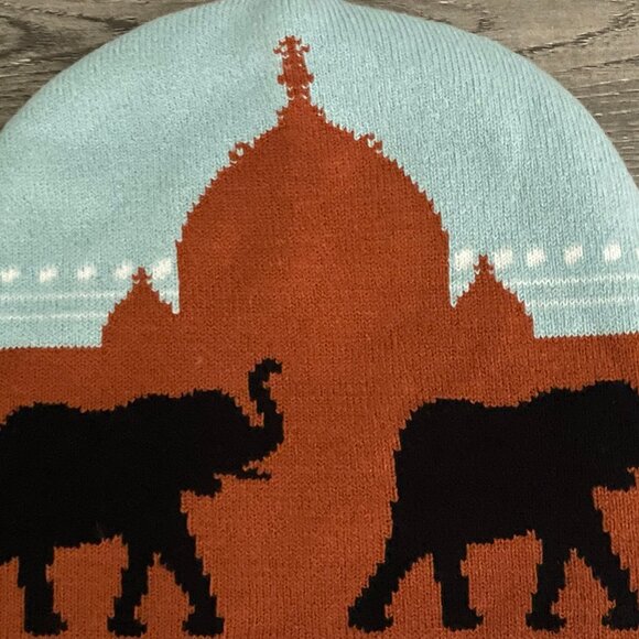 Wildlife SOS Reversible Knit Beanie – Elephant & Sloth Bear Design - Picture 6 of 9